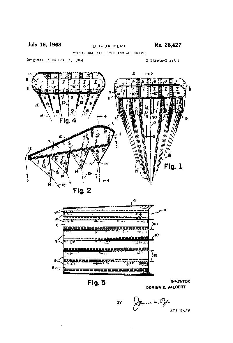 Domina Jalbert was een Canadese ingenieur en luchtvaartpionier die een belangrijke bijdrage leverde aan de vliegersport, met name op het gebied van parafoil-vliegers. Hieronder volgt een overzicht van zijn leven en invloed: